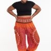 Women HaremPants | Plus Size Tribal Chakras Women'S Harem Pants In Orange