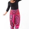 Women HaremPants | Plus Size Tribal Chakras 2-In-1 Jumpsuit Harem Pants In Pink