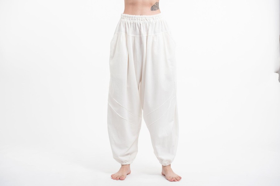 Women HaremPants | Genie Women'S Cotton Harem Pants In White