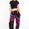 Women HaremPants | Tie Dye Cotton Women Harem Pants In Festival Black