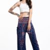 Women HaremPants | Peacock Feathers Women'S Harem Pants In Blue